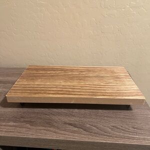 Target Bullseye Sturdy Wood Tiered Tray Black Metal Legs NWT